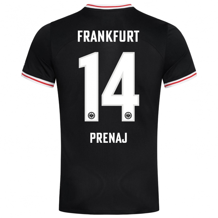 Herren Christian Prenaj #14 Schwarz Auswärtstrikot Trikot 2023/24 T-Shirt Belgien