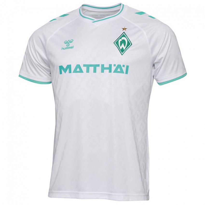 Herren Saskia Matheis #19 Weiß Auswärtstrikot Trikot 2023/24 T-Shirt Belgien