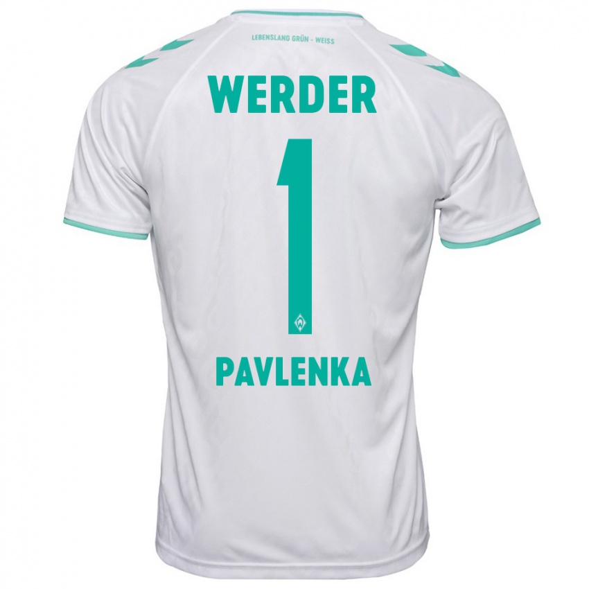 Herren Jiri Pavlenka #1 Weiß Auswärtstrikot Trikot 2023/24 T-Shirt Belgien