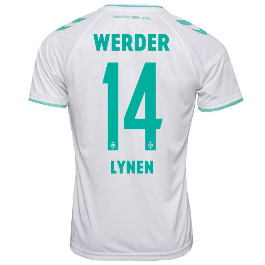 Herren Senne Lynen #14 Weiß Auswärtstrikot Trikot 2023/24 T-Shirt Belgien