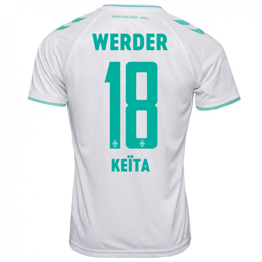 Herren Naby Keïta #18 Weiß Auswärtstrikot Trikot 2023/24 T-Shirt Belgien