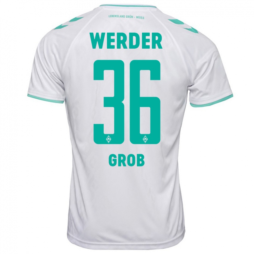 Herren Christian Groß #36 Weiß Auswärtstrikot Trikot 2023/24 T-Shirt Belgien
