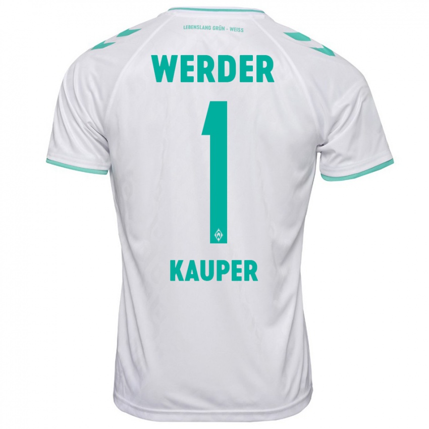 Herren Ben Käuper #1 Weiß Auswärtstrikot Trikot 2023/24 T-Shirt Belgien