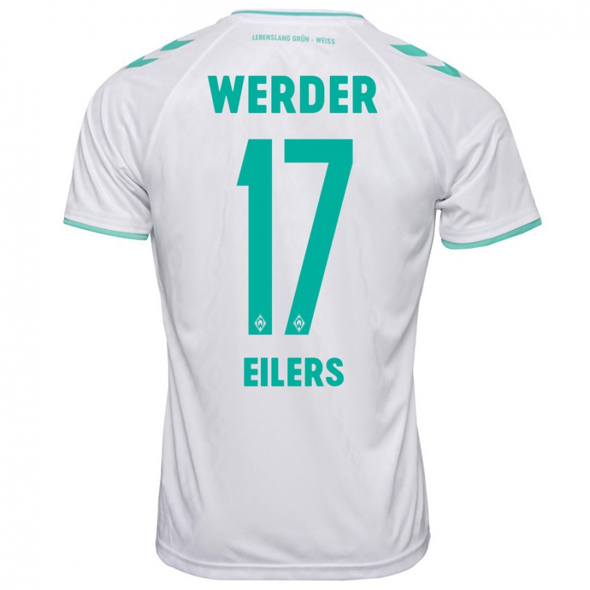 Herren Jonas Eilers #17 Weiß Auswärtstrikot Trikot 2023/24 T-Shirt Belgien