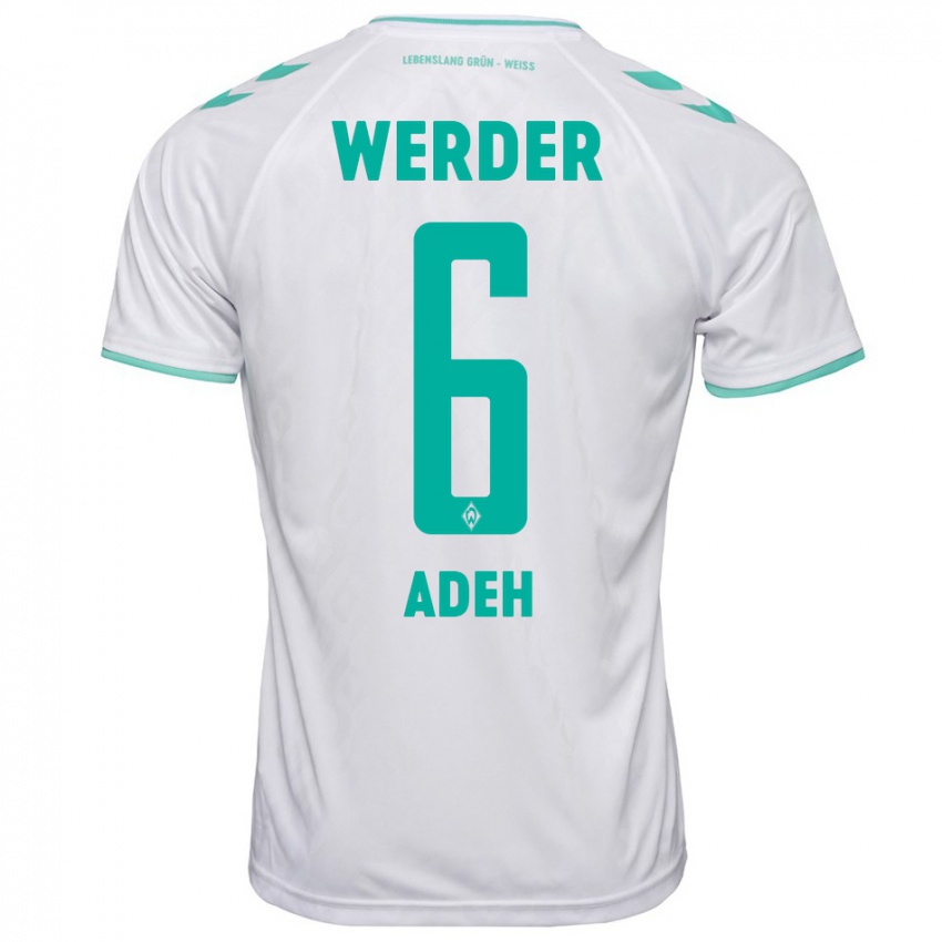 Herren Wesley Adeh #6 Weiß Auswärtstrikot Trikot 2023/24 T-Shirt Belgien