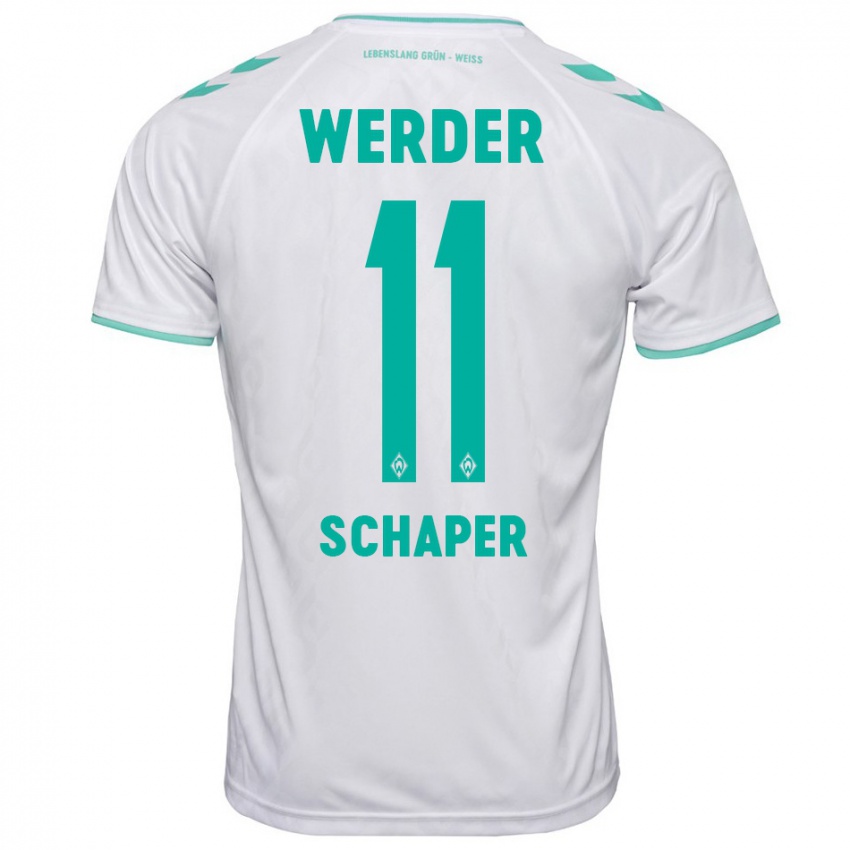 Herren Wilken Schaper #11 Weiß Auswärtstrikot Trikot 2023/24 T-Shirt Belgien
