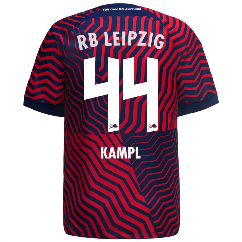 Herren Kevin Kampl #44 Blau Rot Auswärtstrikot Trikot 2023/24 T-Shirt Belgien