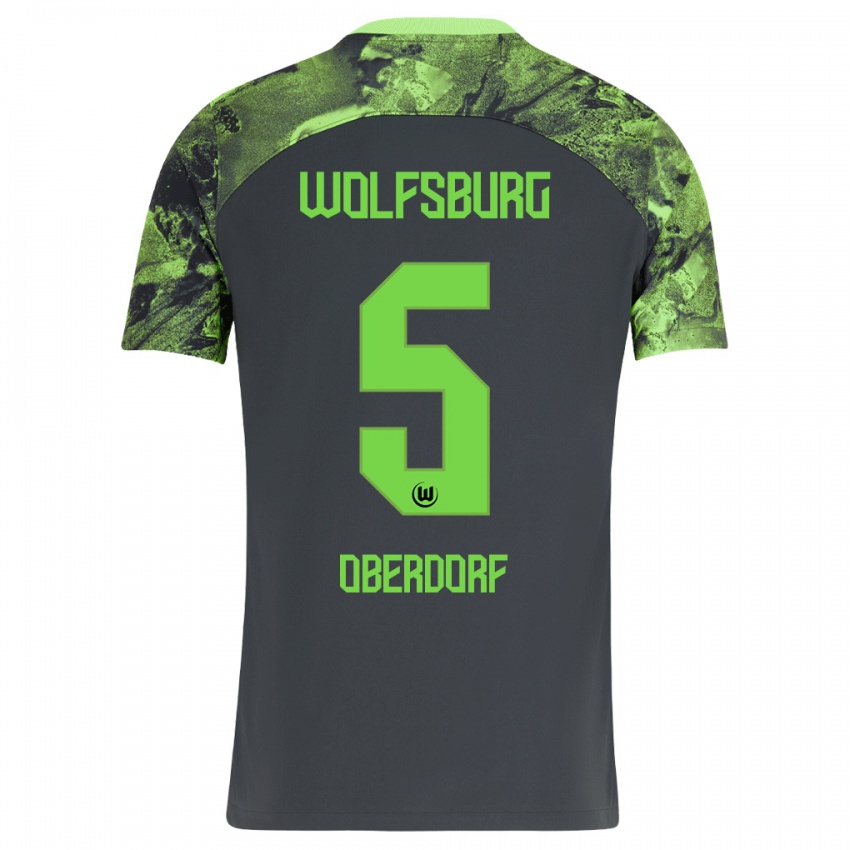 Herren Lena Oberdorf #5 Dunkelgrau Auswärtstrikot Trikot 2023/24 T-Shirt Belgien
