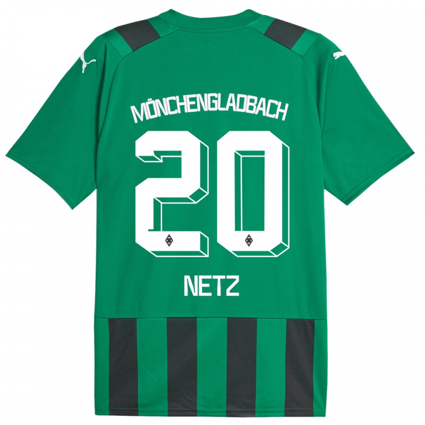 Homme Maillot Luca Netz #20 Vert Noir Tenues Extérieur 2023/24 T-Shirt Belgique