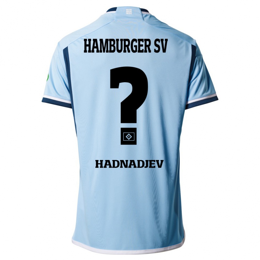 Herren Marko Hadnadjev #0 Blau Auswärtstrikot Trikot 2023/24 T-Shirt Belgien