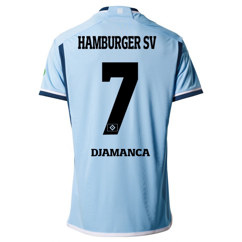 Herren Ismaila Djamanca #7 Blau Auswärtstrikot Trikot 2023/24 T-Shirt Belgien