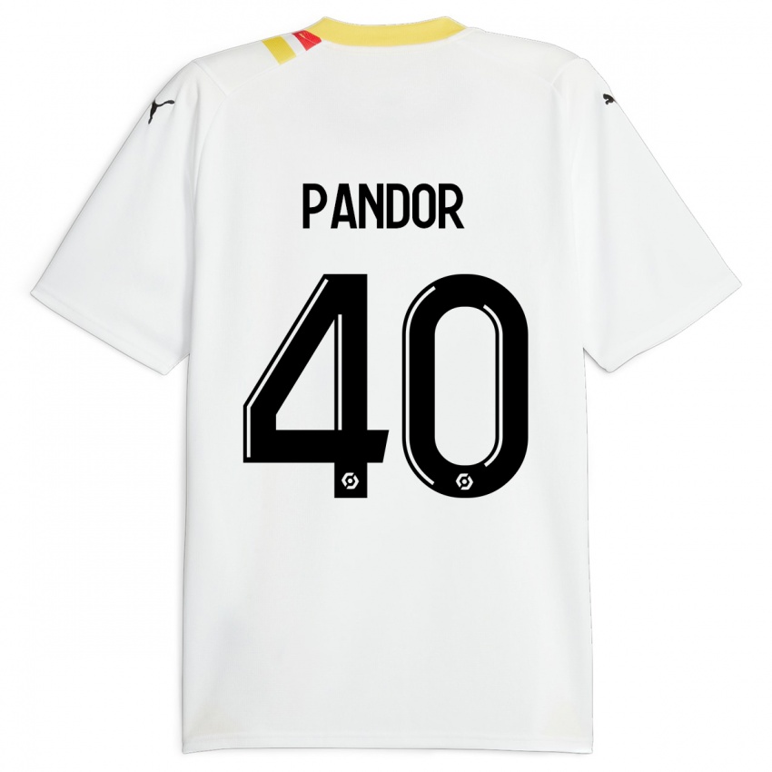 Heren Yannick Pandor #40 Zwart Uitshirt Uittenue 2023/24 T-Shirt België