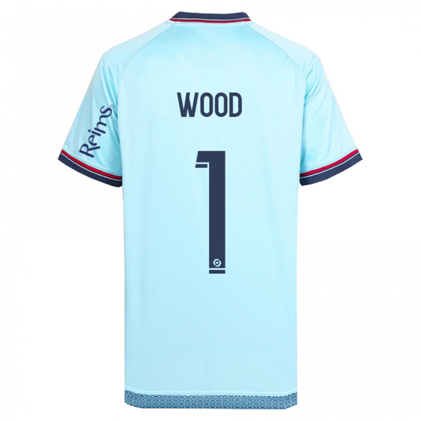 Heren Mackenzie Wood #1 Hemelsblauw Uitshirt Uittenue 2023/24 T-Shirt België