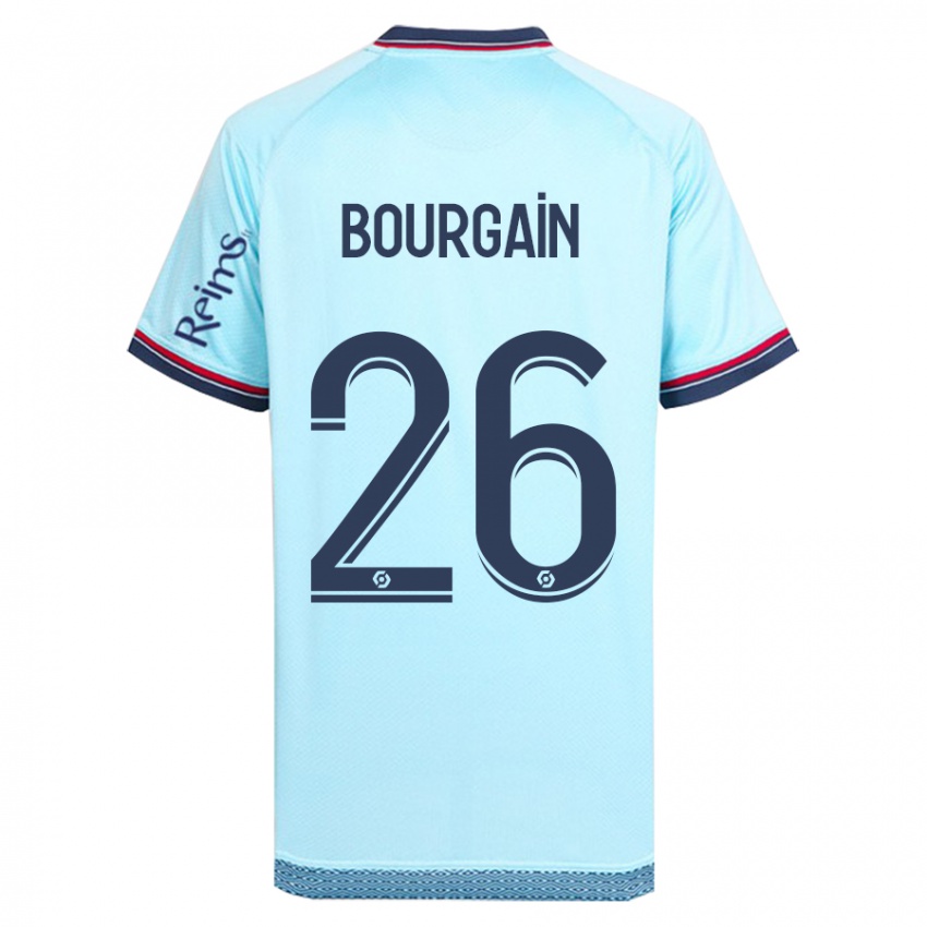 Heren Lea Bourgain #26 Hemelsblauw Uitshirt Uittenue 2023/24 T-Shirt België
