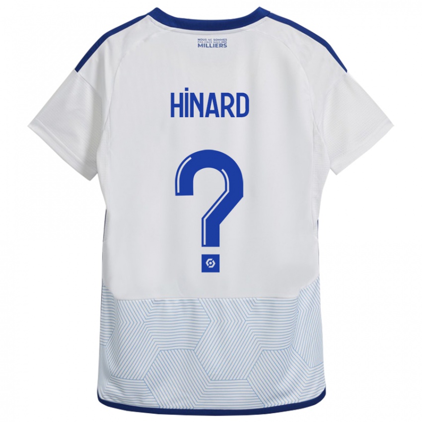 Herren Noa Hinard #0 Weiß Auswärtstrikot Trikot 2023/24 T-Shirt Belgien