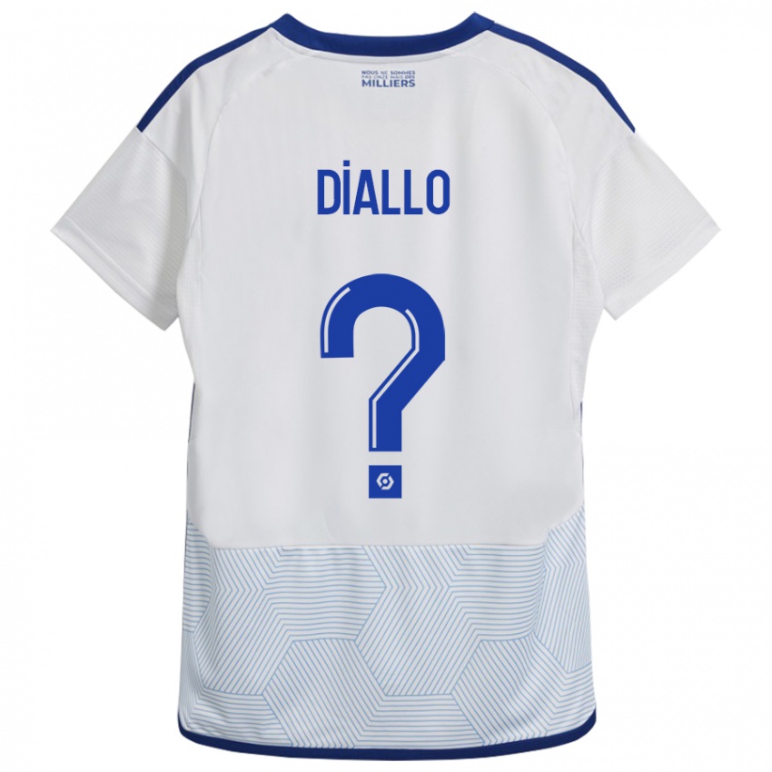 Homme Maillot Zoumana Diallo #0 Blanc Tenues Extérieur 2023/24 T-Shirt Belgique