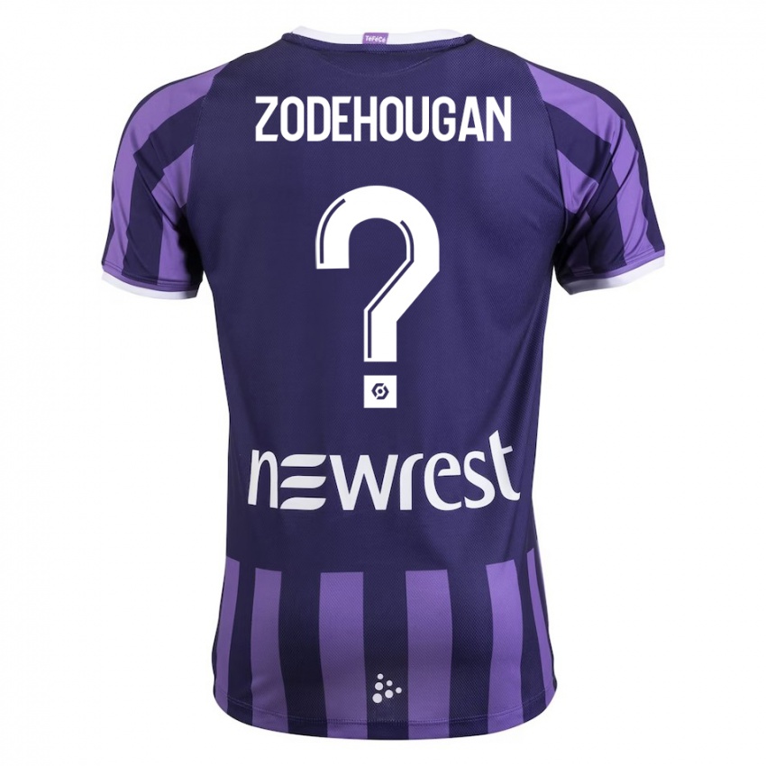 Herren Yanis Zodehougan #0 Lila Auswärtstrikot Trikot 2023/24 T-Shirt Belgien