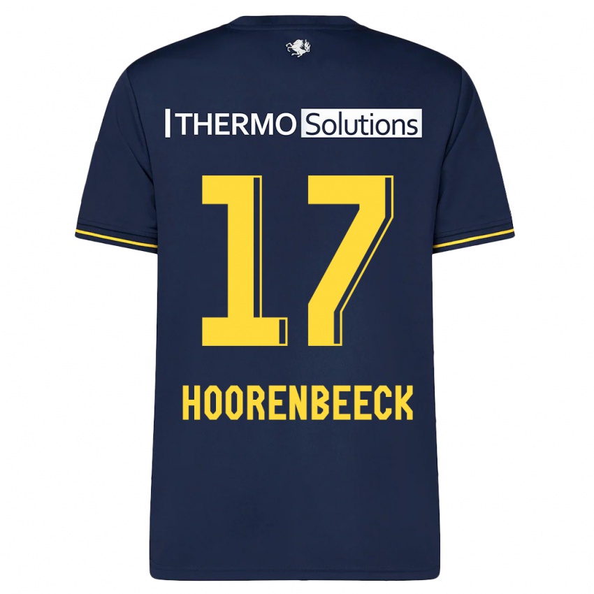 Herren Alec Van Hoorenbeeck #17 Marine Auswärtstrikot Trikot 2023/24 T-Shirt Belgien