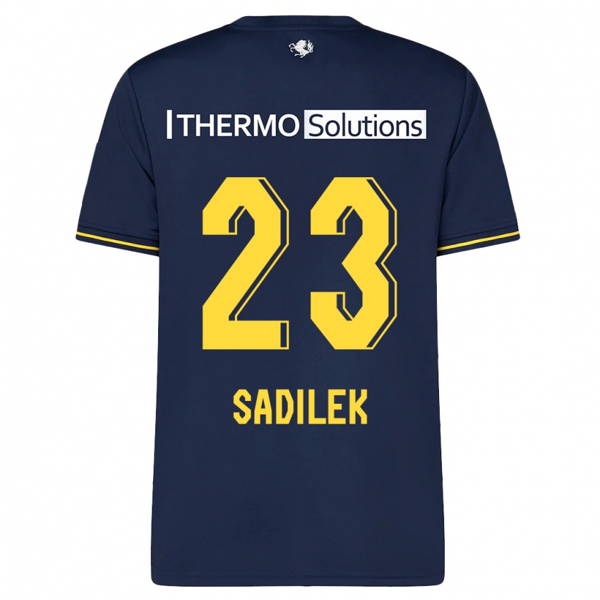 Herren Michal Sadilek #23 Marine Auswärtstrikot Trikot 2023/24 T-Shirt Belgien