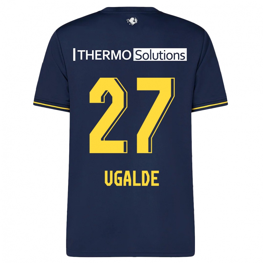 Herren Manfred Ugalde #27 Marine Auswärtstrikot Trikot 2023/24 T-Shirt Belgien
