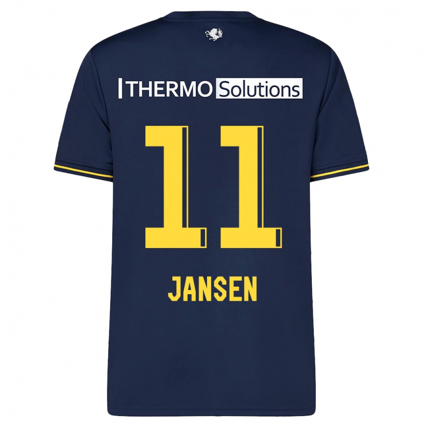 Herren Renate Jansen #11 Marine Auswärtstrikot Trikot 2023/24 T-Shirt Belgien
