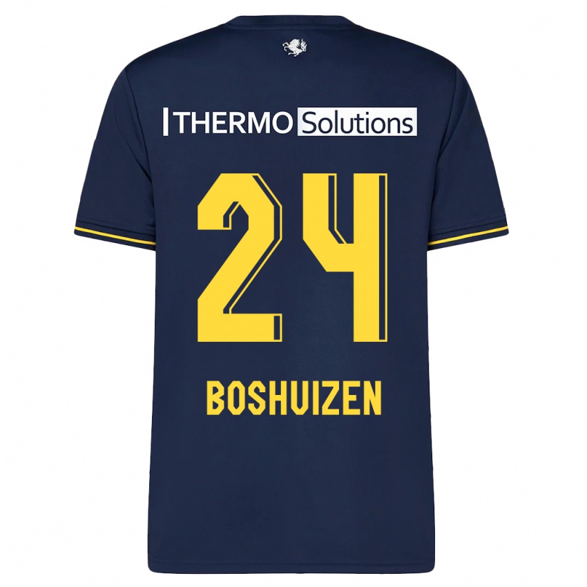 Herren Annouk Boshuizen #24 Marine Auswärtstrikot Trikot 2023/24 T-Shirt Belgien