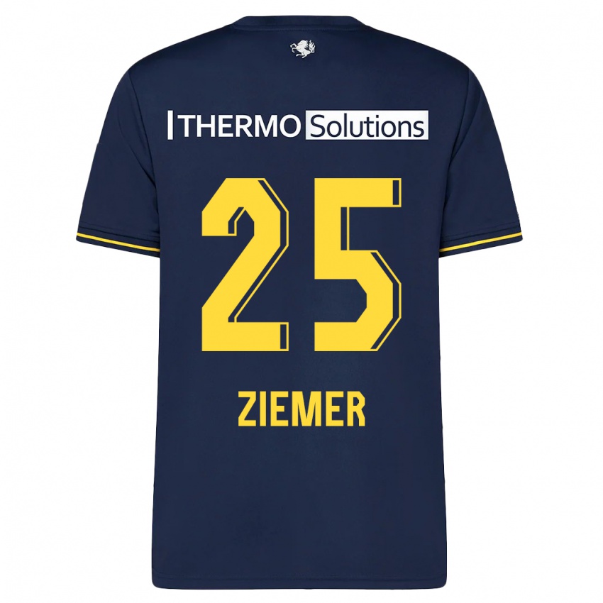 Herren Taylor Ziemer #25 Marine Auswärtstrikot Trikot 2023/24 T-Shirt Belgien