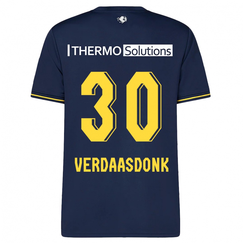 Herren Suus Verdaasdonk #30 Marine Auswärtstrikot Trikot 2023/24 T-Shirt Belgien