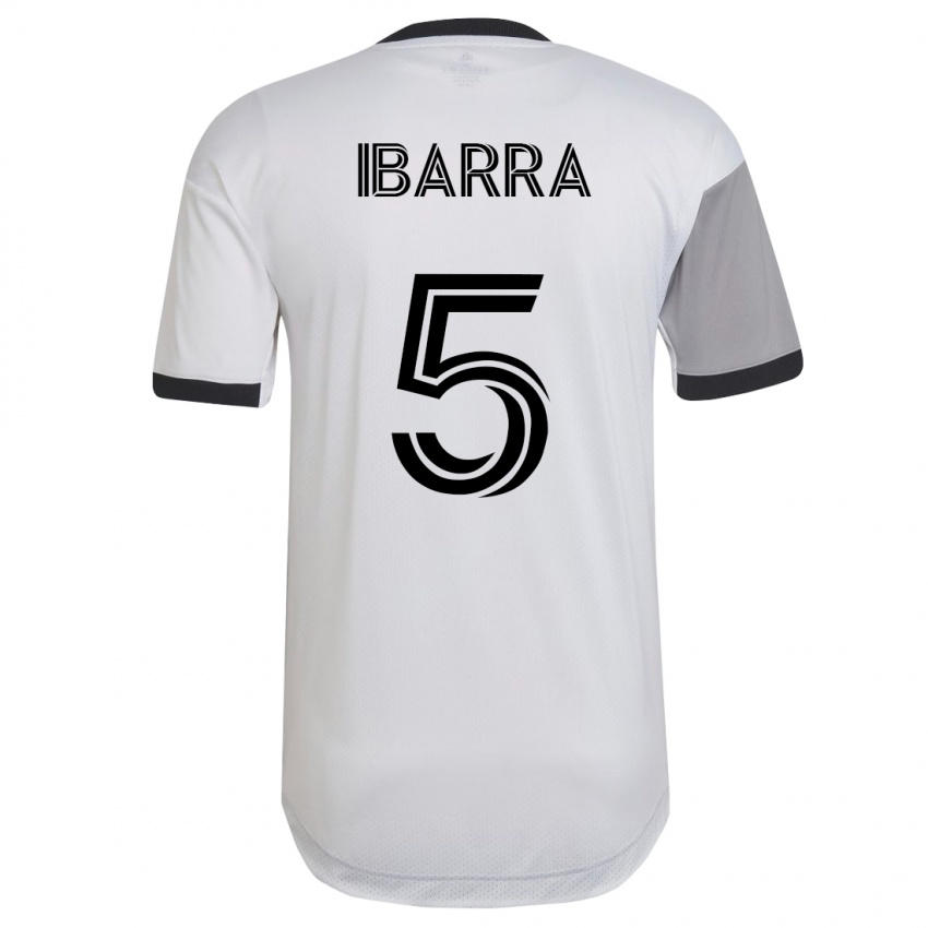 Herren Franco Ibarra #5 Weiß Auswärtstrikot Trikot 2023/24 T-Shirt Belgien