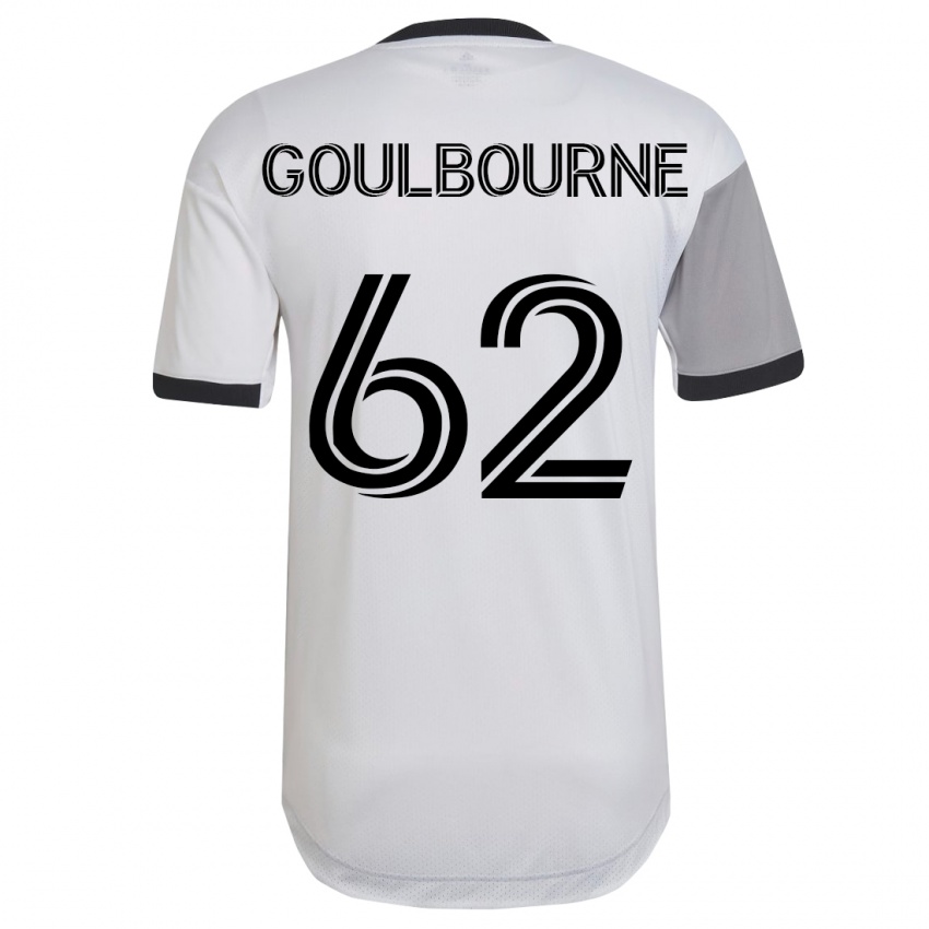 Heren Rohan Goulbourne #62 Wit Uitshirt Uittenue 2023/24 T-Shirt België
