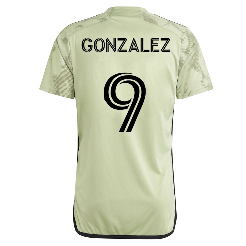 Herren Mario Gonzalez #9 Grün Auswärtstrikot Trikot 2023/24 T-Shirt Belgien