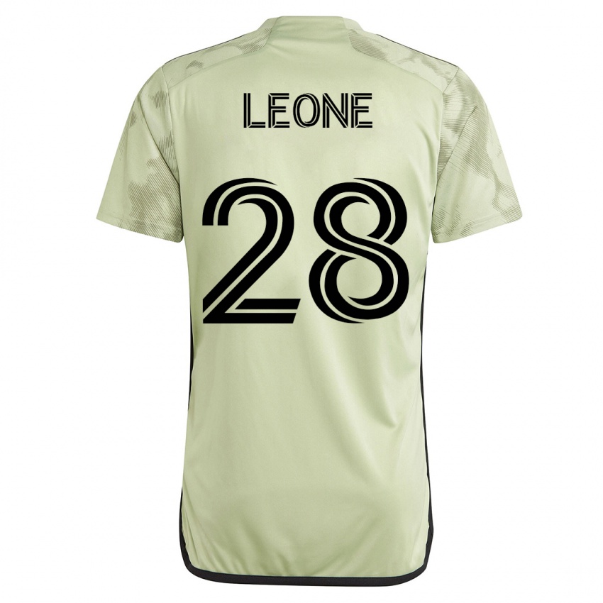 Herren Tony Leone #28 Grün Auswärtstrikot Trikot 2023/24 T-Shirt Belgien