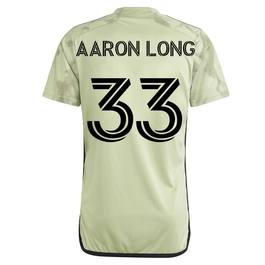 Herren Aaron Long #33 Grün Auswärtstrikot Trikot 2023/24 T-Shirt Belgien