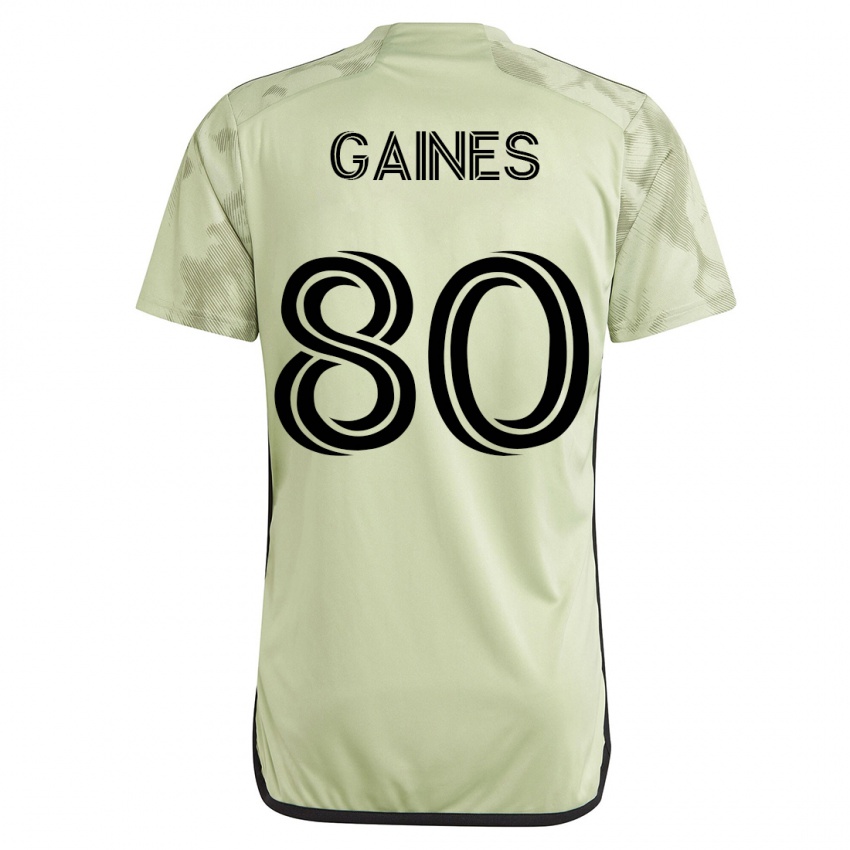 Herren Julian Gaines #80 Grün Auswärtstrikot Trikot 2023/24 T-Shirt Belgien