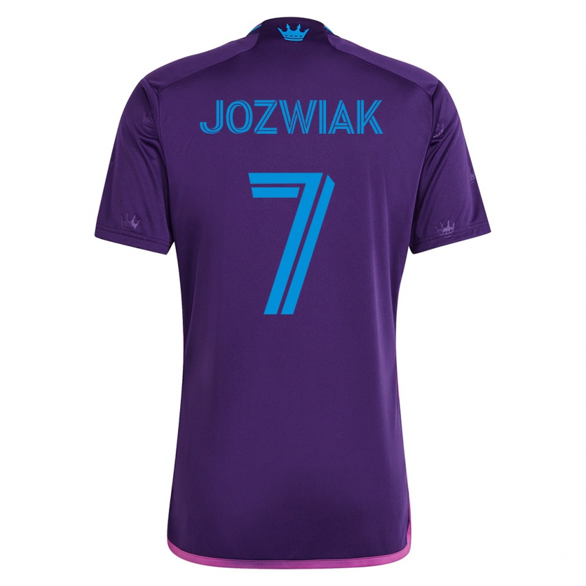 Heren Kamil Józwiak #7 Viooltje Uitshirt Uittenue 2023/24 T-Shirt België