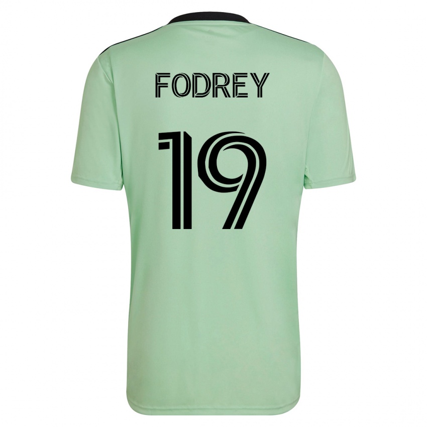Heren Cj Fodrey #19 Licht Groen Uitshirt Uittenue 2023/24 T-Shirt België