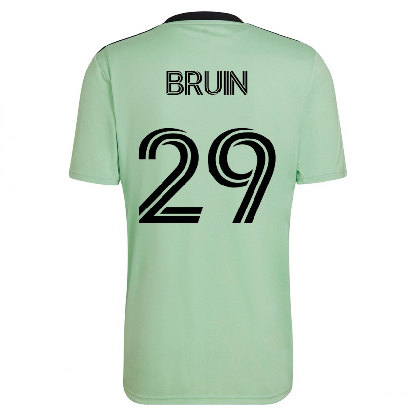 Heren Will Bruin #29 Licht Groen Uitshirt Uittenue 2023/24 T-Shirt België