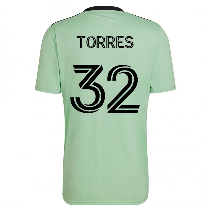 Heren Ervin Torres #32 Licht Groen Uitshirt Uittenue 2023/24 T-Shirt België