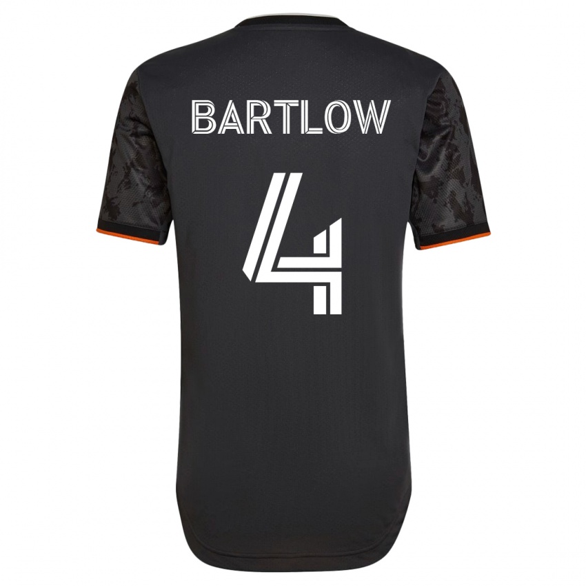 Herren Ethan Bartlow #4 Schwarz Auswärtstrikot Trikot 2023/24 T-Shirt Belgien