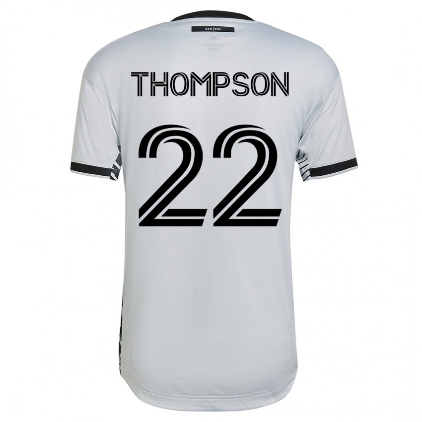 Heren Tommy Thompson #22 Wit Uitshirt Uittenue 2023/24 T-Shirt België