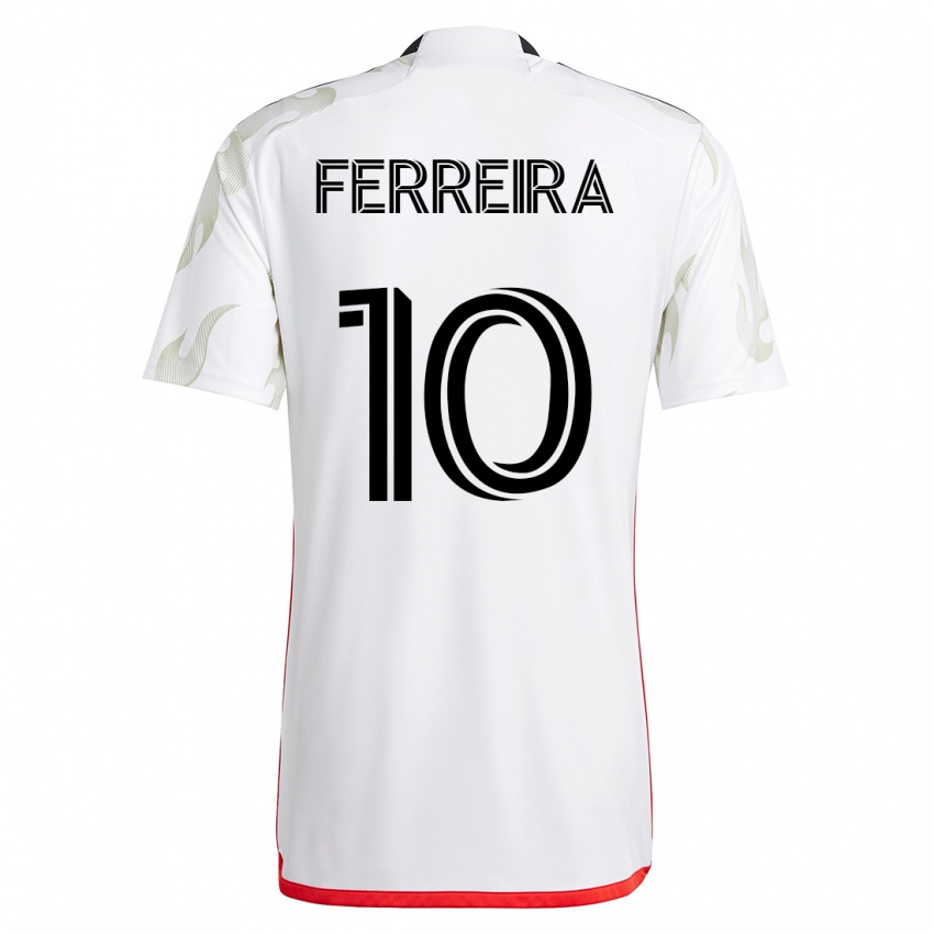 Herren Jesús Ferreira #10 Weiß Auswärtstrikot Trikot 2023/24 T-Shirt Belgien