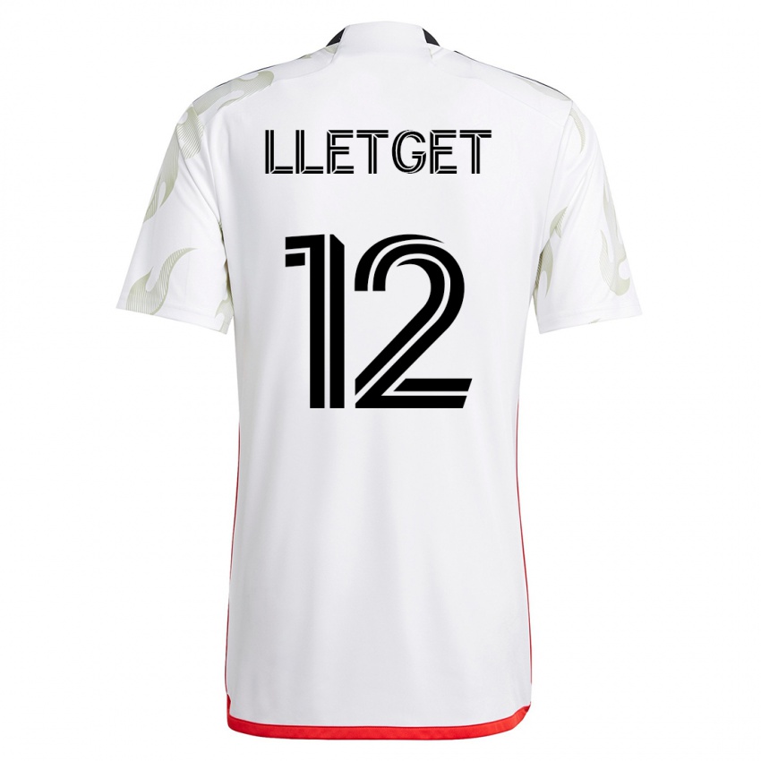 Herren Sebastian Lletget #12 Weiß Auswärtstrikot Trikot 2023/24 T-Shirt Belgien