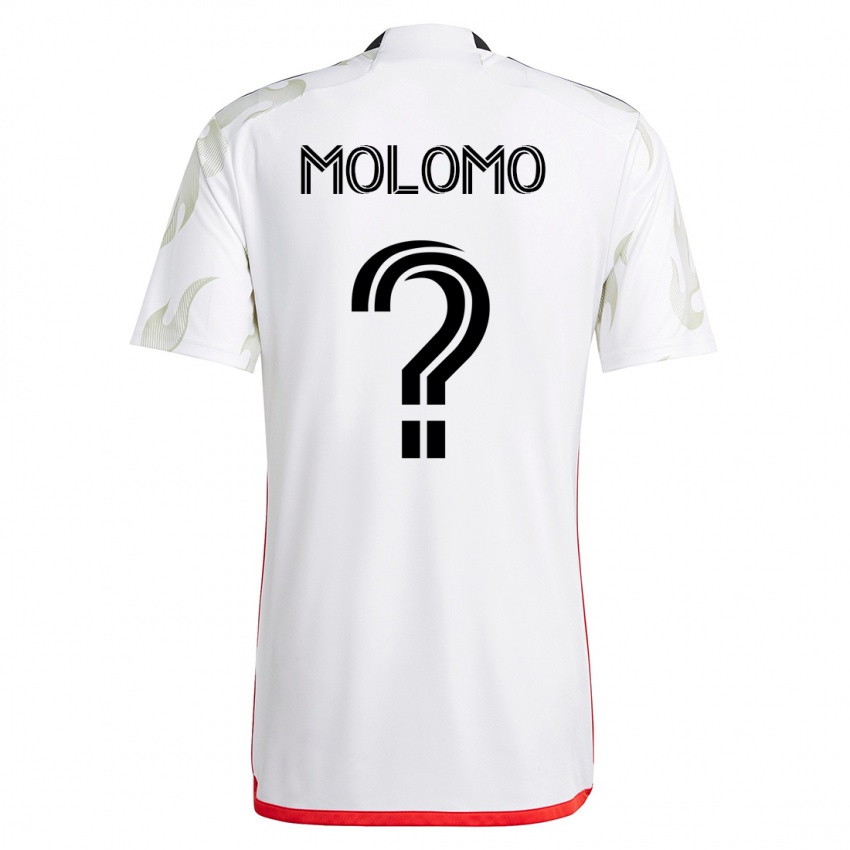 Herren Zach Molomo #0 Weiß Auswärtstrikot Trikot 2023/24 T-Shirt Belgien