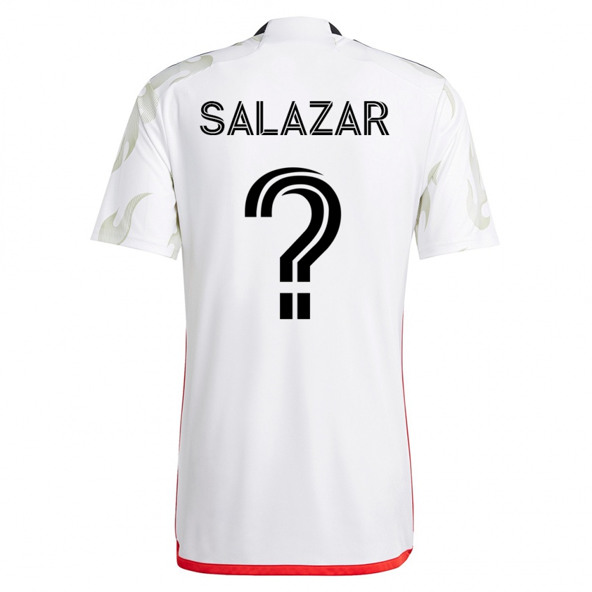 Herren Jared Salazar #0 Weiß Auswärtstrikot Trikot 2023/24 T-Shirt Belgien