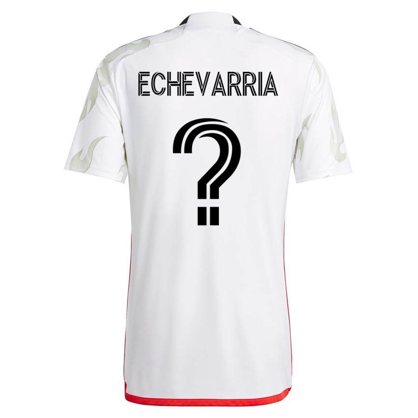 Herren Diego Echevarria #0 Weiß Auswärtstrikot Trikot 2023/24 T-Shirt Belgien