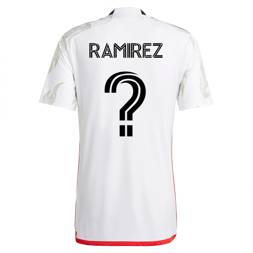 Herren Anthony Ramirez #0 Weiß Auswärtstrikot Trikot 2023/24 T-Shirt Belgien