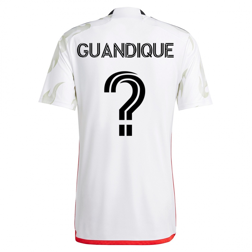 Herren Josmar Guandique #0 Weiß Auswärtstrikot Trikot 2023/24 T-Shirt Belgien