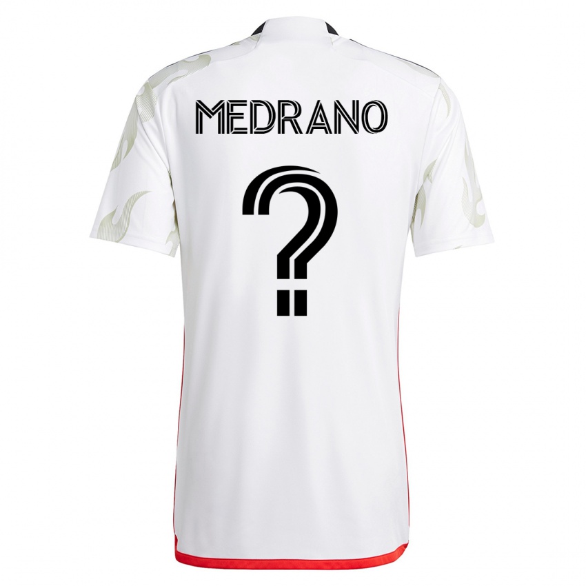 Herren Gael Medrano #0 Weiß Auswärtstrikot Trikot 2023/24 T-Shirt Belgien