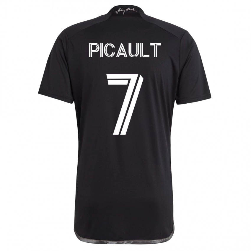 Herren Fafà Picault #7 Schwarz Auswärtstrikot Trikot 2023/24 T-Shirt Belgien