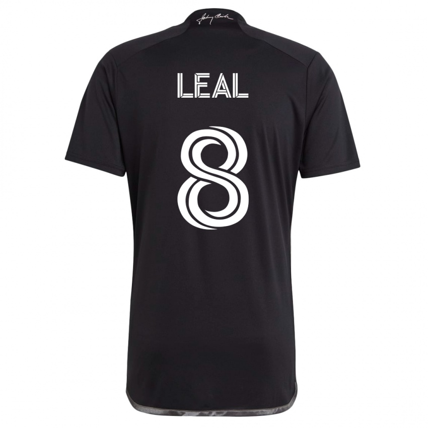 Herren Randall Leal #8 Schwarz Auswärtstrikot Trikot 2023/24 T-Shirt Belgien